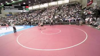 3A 157 lbs Cons. Round 3 - Wyatt Hanks, Manti vs Boston Horrocks, Union