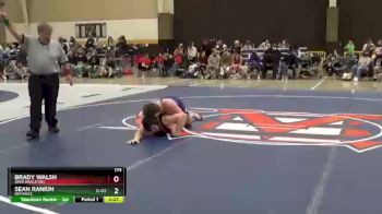 174 lbs Quarterfinal - Sean Rankin, Defiance vs Brady Walsh, Ohio Wesleyan