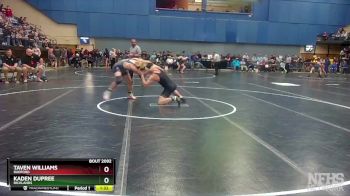 2 - 157 lbs Quarterfinal - Kaden Dupree, Richlands vs Taven Williams, Radford