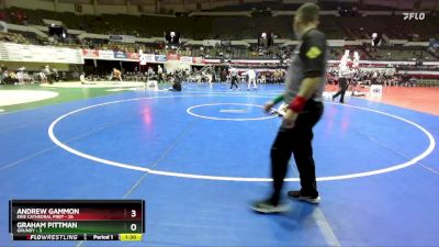 144 lbs Semis & Wb (16 Team) - Andrew Gammon, Erie Cathedral Prep vs Graham Pittman, Grundy