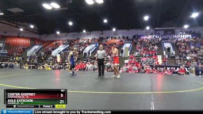 165 lbs Semifinals (8 Team) - Aiden Davis, Dundee HS vs Dathan Smith, Constantine HS