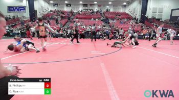 67 lbs Consolation - Bodey Phillips, Bristow Wrestling vs Dayton Rice, Husky WC