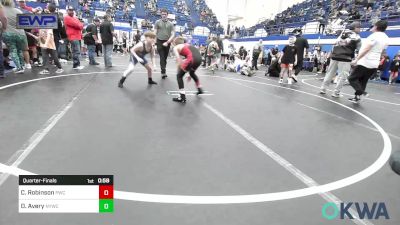 83 lbs Quarterfinal - Callan Robinson, Pawnee Wrestling Club vs Daxon Avery, Newcastle Youth Wrestling