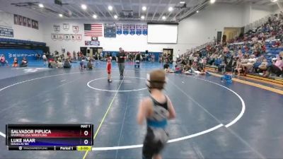 53 lbs Round 2 - Salvador Piplica, Riverton USA Wrestling vs Luke Haar, Douglas WC