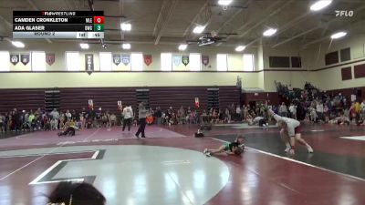 SPW-1 lbs Round 2 - Camden Cronkleton, Midland Little Eagles vs Ada Glaser, Denver Wrestling Club