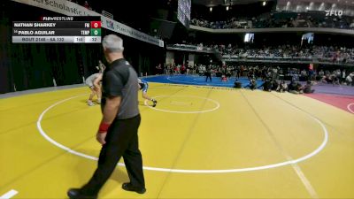 6A 132 lbs Cons. Round 1 - Pablo Aguilar, Temple vs Nathan Sharkey, Lewisville Flower Mound