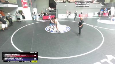 175 lbs Quarterfinal - Sha`him Kimbrell, Community Youth Center - Concord Campus Wrestling vs Nathaniel Moreno, Beat The Streets - Los Angeles