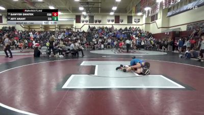 144 lbs Round 1 - Jett Arant, Clear Creek-Amana vs Sawyer Swatek, Fennimore