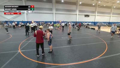 106 lbs Cons. Semi - Jaxson Hackett, Lake Gibson Braves vs Brodey Lewis, BAM TC