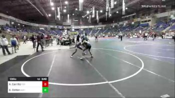 126 lbs Consi Of 8 #2 - Alex Carrillo, Triple C vs Gavin Cotton, North Montana WC