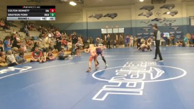60/64 Round 1 - Grayson Ford, Eastside Wrestling Club NC vs Colton Bennett, Unaffiliated