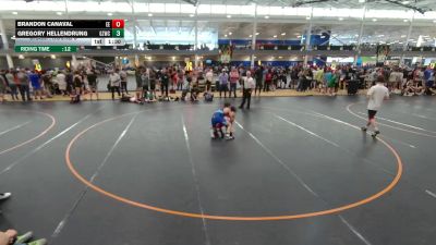 113 lbs Champ. Round 3 - Gregory Hellendrung, Unattached vs Brandon Canaval, Eagle Empire