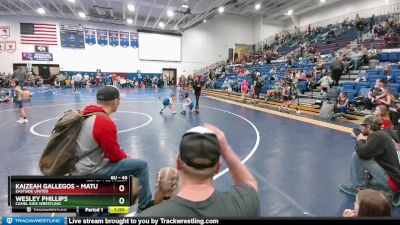 45 lbs 5th Place Match - Wesley Phillips, Camel Kids Wrestling vs Kaizeah Gallegos - Matula, Eastside United