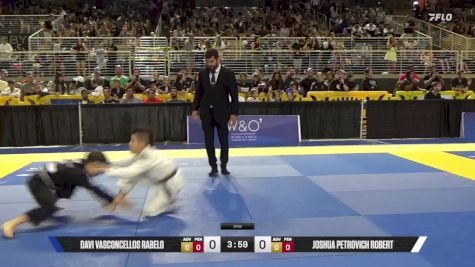 Joshua Petrovich Robert vs Davi Vasconcellos Rabelo 2025 Pan Kids Jiu-Jitsu IBJJF Championship