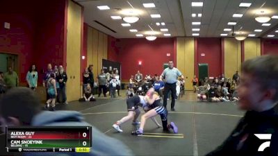 105 lbs Round 1 (6 Team) - Alexa Guy, Riot Room vs Cam Snoeyink, Belding