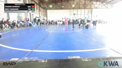 70-73 lbs Rr Rnd 2 - Connor Johnson, Keystone Kids Wrestling Club vs Emily Tarwater, Eufaula Ironheads Wrestling Club
