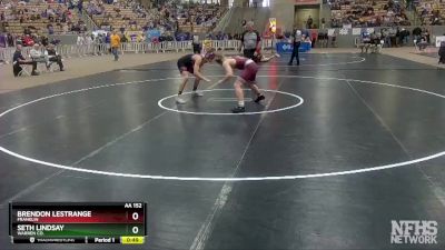 AA 152 lbs Cons. Round 1 - Seth Lindsay, Warren Co. vs Brendon Lestrange, Franklin