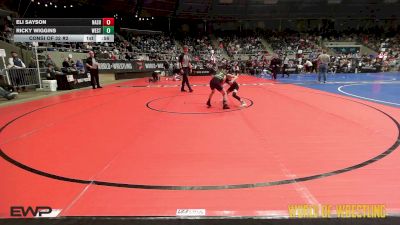 64 lbs Consi Of 32 #2 - Eli Sayson, Nashville Catholic Wrestling vs Ricky Wiggins, Westshore Wrestling Club