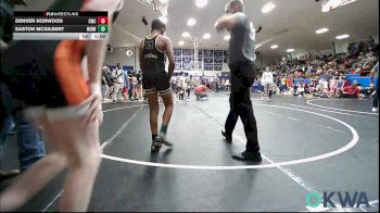110-120 lbs Quarterfinal - Denver Norwood, Cowboy Wrestling Club vs Easton McGilbert, Midwest City Bombers Youth Wrestling Club