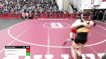 113 lbs Quarterfinal - Derek Marcolini, Milford vs Luis Garcia, Bristol County/Dighton Rehoboth