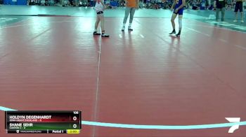 106 lbs Round 1 (4 Team) - Holdyn Degenhardt, Iowa Grant/Highland vs Shane Sehr, Canton 2