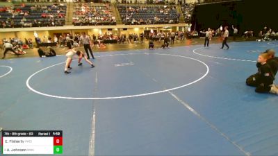 7th - 8th grade - 83 Champ. Round 1 - Edison Flaherty, Viking Wrestling Club (IA) vs Alec Johnson, Moen Wrestling Academy