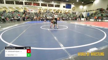 49 lbs Quarterfinal - Rivers Tahdooahnippah, Elgin Wrestling vs Javier Sanchez, Top Dog Wrestling Club