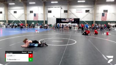 100 lbs Cons. Round 2 - Jackson Arlt, Chineeto Trained Wrestling vs Taylor Alexander, Wray Wrestling Club