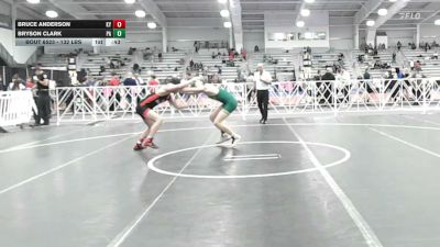 132 lbs Consi Of 16 #1 - Bruce Anderson, KY vs Bryson Clark, PA