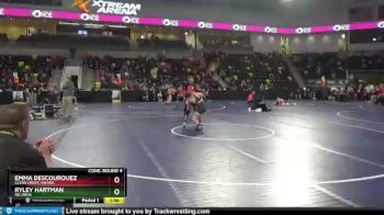 115 lbs Cons. Round 4 - Emma Descourouez, Clear Creek-Amana vs Ryley Hartman, Oelwein