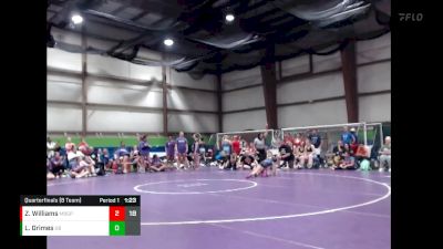 82 lbs Quarterfinals (8 Team) - Laney Grimes, Ohio Blue vs Zolah Williams, Missouri BattleGear Purple