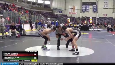 138 lbs Cons. Round 1 - Dylan Collins, Union-Endicott Sr HS vs Michael Licitra, Tottenville-PSAL