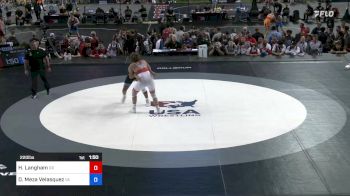 220 lbs Rnd Of 64 - Hunter Langham, Oregon vs Dennis Meza Velasquez, Virginia