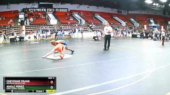 110 lbs 1st Place Match - Khole Perez, Greg Gomez Trained vs Cheyenne Frank, Michigan Revolution