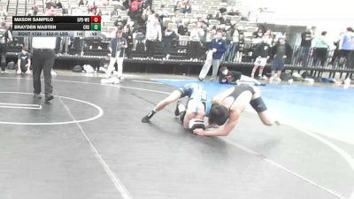 122-H lbs Consi Of 32 #2 - Mason Sampilo, GPS Wrestling Club vs Brayden Masten, Central Bucks South