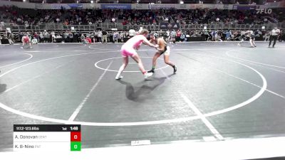 117.2-123.6 lbs Round Of 16 - Abigail Donovan, Central vs Kendra Browning-Nino, Florida National Team