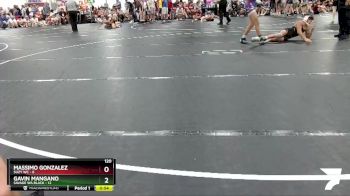 120 lbs Round 2 (6 Team) - Gavin Mangano, Savage WA Black vs Massimo Gonzalez, Suzy WC