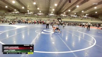 115 lbs Cons. Round 4 - Aiden Stoner, Macks Creek Wrestling Club-A vs James Alexander, Bronco Wrestling Club-AAA