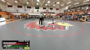 98-100 lbs Round 1 - Liam Kerns, Tongue River vs Rylan Malkovich, Worland Middle School