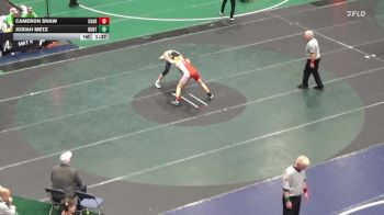 140 lbs Quarterfinal - Cameron Shaw, Chartiers Houston vs Josiah Metz, Huntingdon