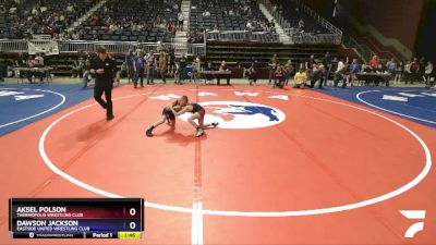 63 lbs 3rd Place Match - Aksel Polson, Thermopolis Wrestling Club vs Dawson Jackson, Eastside United Wrestling Club