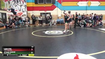 157 lbs Champ. Round 1 - Ethan Hague, Kelly Walsh vs Liam Fox, Cheyenne East