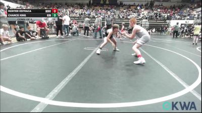 100 lbs Consi Of 4 - Hunter Estraca, Mustang Bronco Wrestling Club vs Chance King, Team Nomad