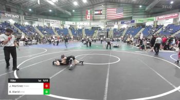 70 lbs Quarterfinal - John (JJ) Martinez, Pomona Elite vs Bradley Alarid, Steel City Reloaded WC