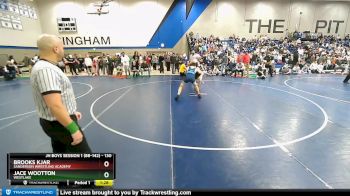 130 lbs Quarterfinal - Brooks Kjar, Sanderson Wrestling Academy vs Jace Wootton, Westlake