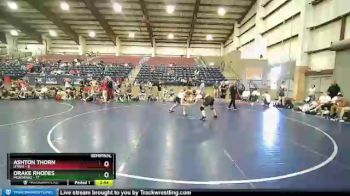 165 lbs Semis & 1st Wrestleback (8 Team) - Ashton Thorn, UTAH1 vs Drake Rhodes, MONTANA2