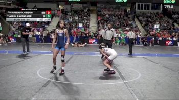 90 lbs Champ. Round 1 - Amlin Ravencamp, Olathe Raptor vs Vivian Hutchinson, Manhattan