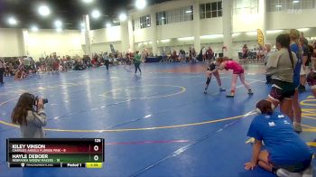 125 lbs Quarters & Wb (16 Team) - Hayle Deboer, Nebraska Widow Makers vs Kiley Vinson, Charlies Angels Florida Pink