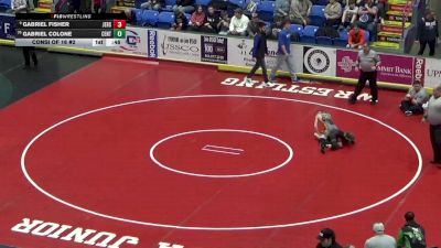 103 lbs Consi Of 16 #2 - Gabriel Fisher, Jersey Shore vs Gabriel Colone, Central Dauphin