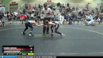 92 lbs Round 2 - Kaiden Skodak, Simmons Academy Of Wrestling vs Harrison Edwards, Dark Horse Wrestling Club